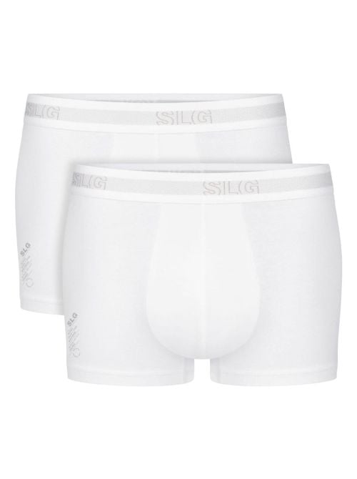 SLG Base Trunks 2 Boxer Uomo in Cotone Bio, banco SLOGGI