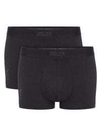 SLG Base Trunks 2 Boxer Uomo in Cotone Bio, nero