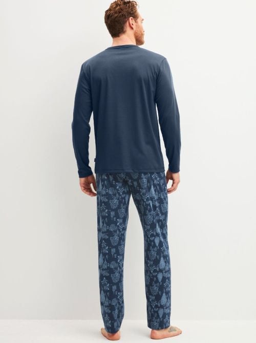 Pigiama Uomo Lungo Relax Streamline in Cotone Interlock