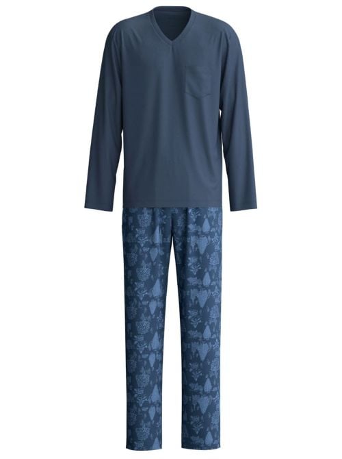 Pigiama Uomo Lungo Relax Streamline in Cotone Interlock