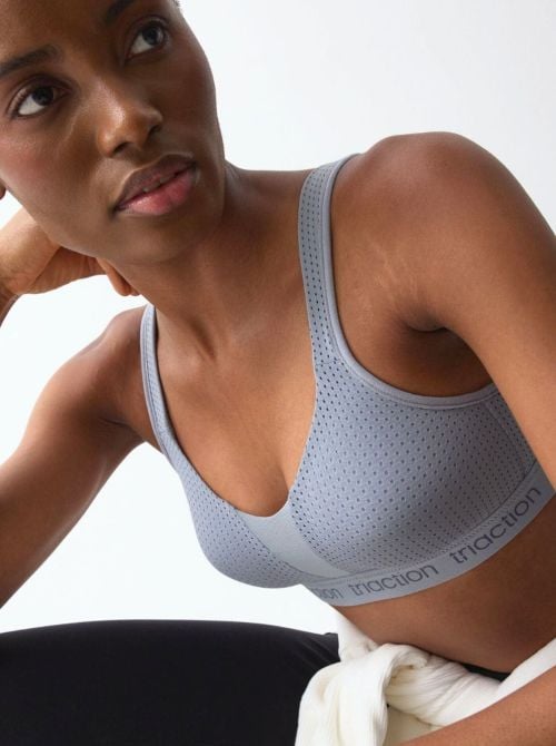 Triaction Energy Lite N Reggiseno Sportivo Senza Ferretto Alto Sostegno, grigio Triaction by Triumph