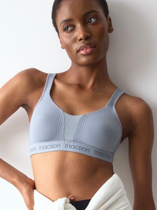 Triaction Energy Lite N Reggiseno Sportivo Senza Ferretto Alto Sostegno, grigio Triaction by Triumph