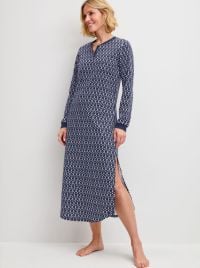 Midnight Hearts - Women's Long warm Cotton Nightdress