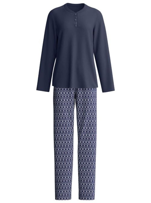 Midnight Hearts - Pigiama Lungo Donna in Cotone caldo