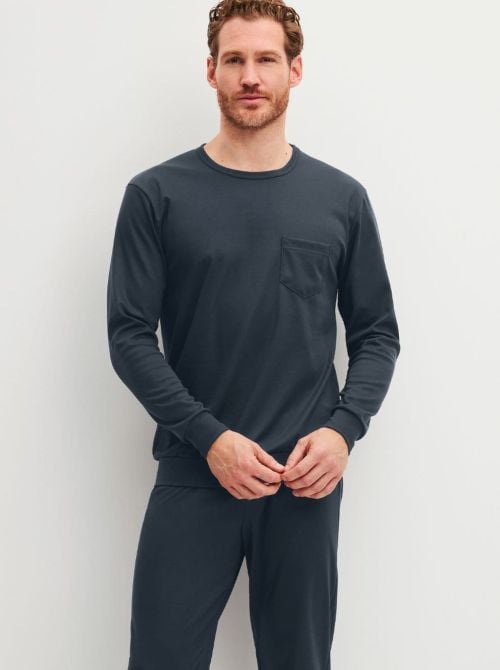 Relax Cosy Vibes - Pigiama Uomo Caldo in Cotone CALIDA