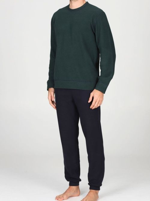 Pigiama Uomo Caldo Reversibile Double Face in Cotone Jacquard