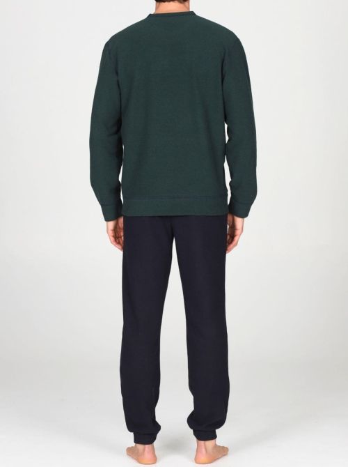 Pigiama Uomo Caldo Reversibile Double Face in Cotone Jacquard