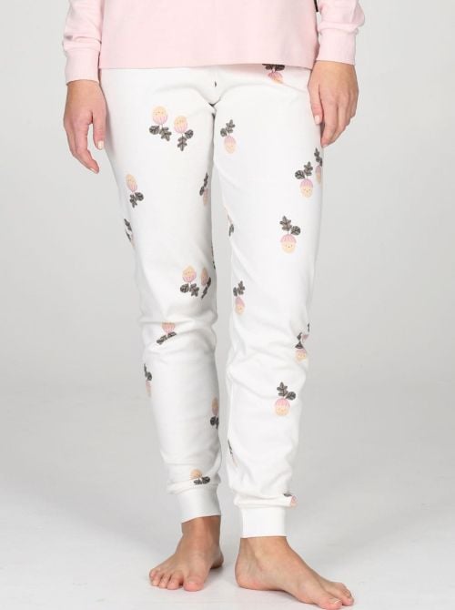 Pigiama Donna Caldo in Puro Cotone Interlock, Modello Tuta