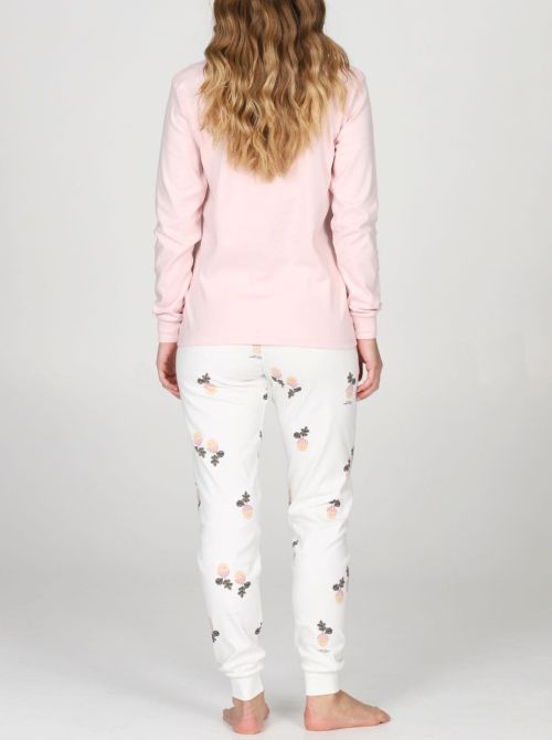 Pigiama Donna Caldo in Puro Cotone Interlock, Modello Tuta