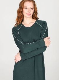 Camicia da Notte Donna in Cotone e Modal Interlock, Stile Sportivo
