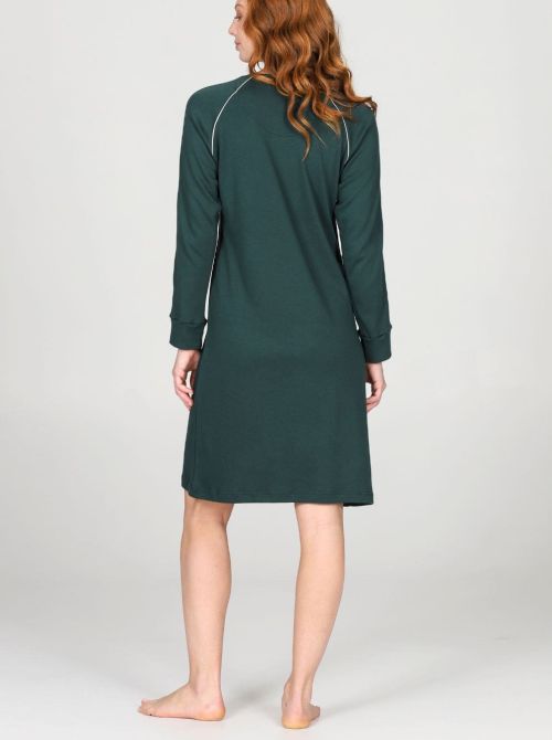 Camicia da Notte Donna in Cotone e Modal Interlock, Stile Sportivo