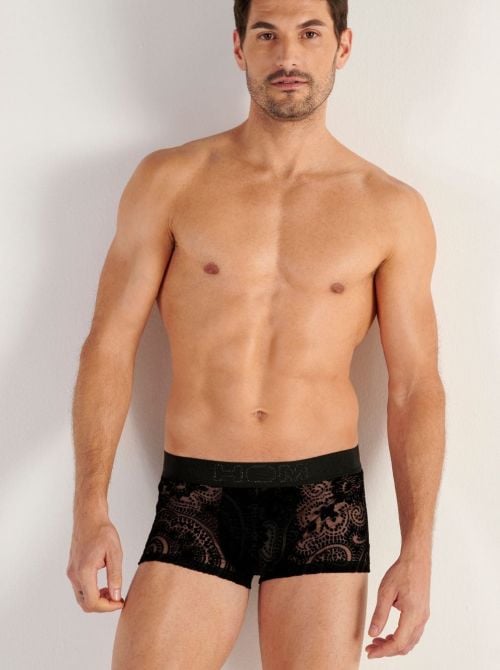 Rhapsody Boxer uomo in tulle e velluto