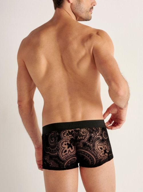 Rhapsody Boxer uomo in tulle e velluto