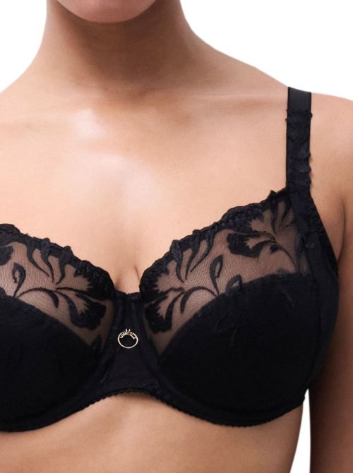 Majestic Reggiseno con Ferretto Coprente ad Alto Sostegno, nero