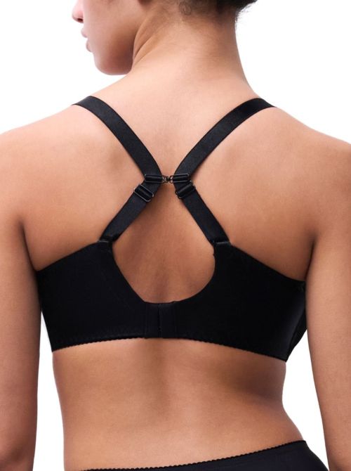 Majestic Reggiseno con Ferretto Coprente ad Alto Sostegno, nero