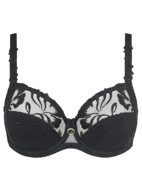 Majestic Reggiseno con Ferretto Coprente ad Alto Sostegno, nero
