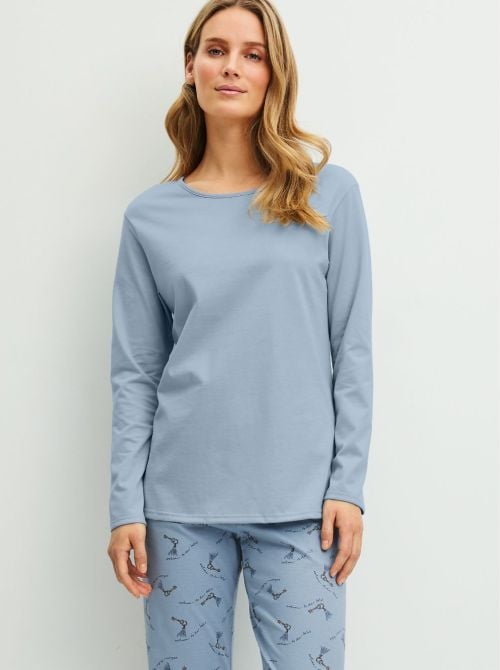 Hotel Nights - Pigiama Lungo Donna in Cotone CALIDA