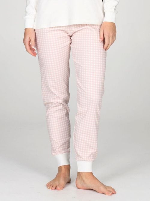 Pigiama Donna Caldo in Puro Cotone Interlock, Modello Tuta