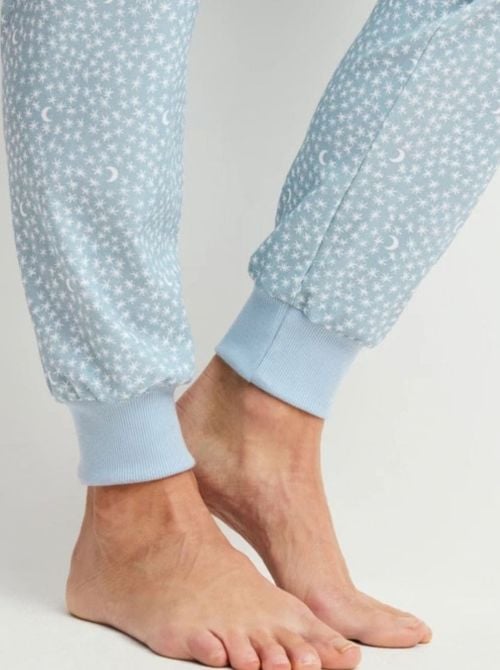 Pigiama Donna Caldo in Cotone con Polsini e colletto - Midnight Dreams
