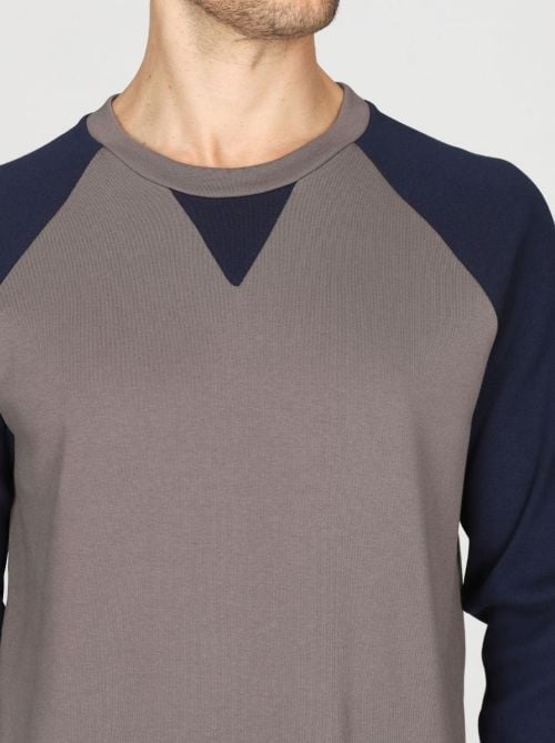 Pigiama Uomo Caldo in Puro Cotone Interlock Color Block JULIPET