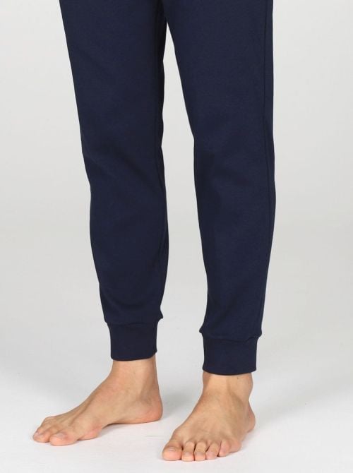 Pigiama Uomo Caldo in Puro Cotone Interlock Color Block