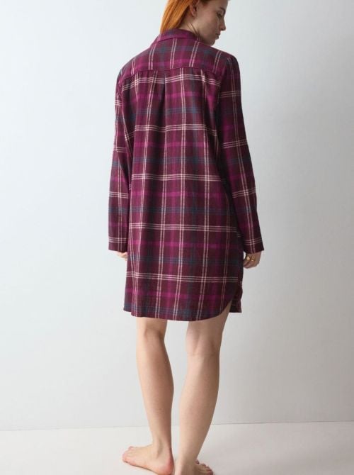 Boyfriend - Camicia da Notte in 100% Cotone Biologico, bordo'