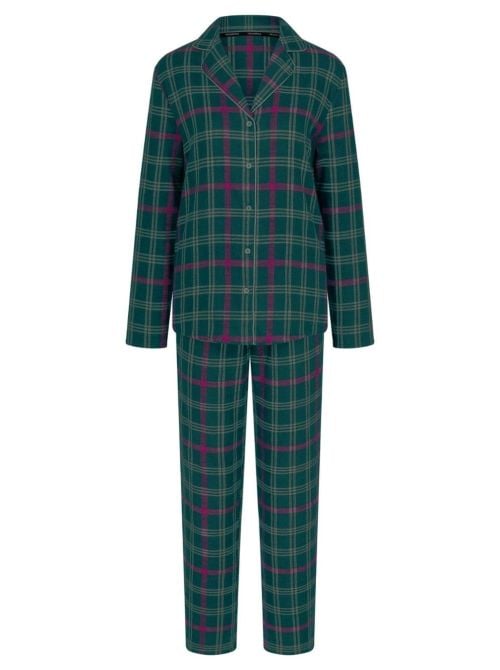 Boyfriend - Pigiama Donna Lungo in 100% Cotone Biologico, verde