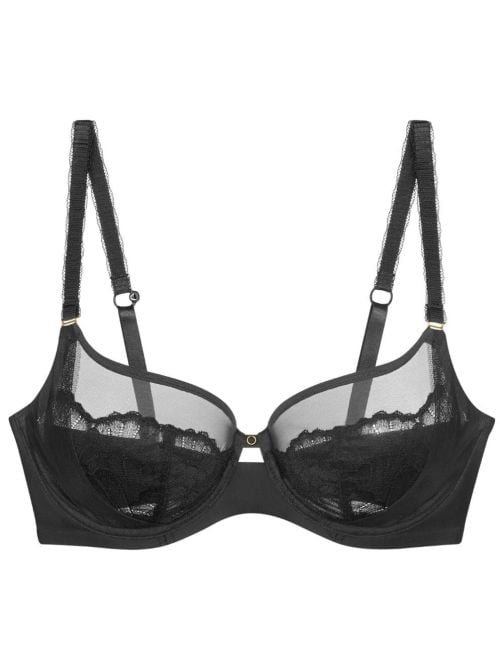 Love in Lace W Reggiseno con Ferretto in Pizzo, nero