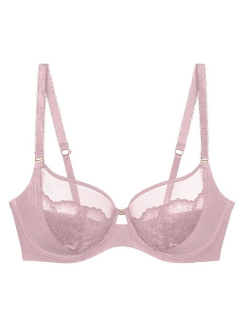 Love in Lace W Reggiseno con Ferretto in Pizzo, rosa