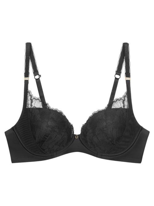 Love in Lace Wp Reggiseno Imbottito con Ferretto in Pizzo, nero