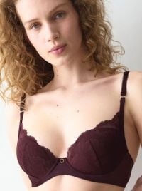 Love in Lace Padded Wp Underwired Lace Bra, bordeaux