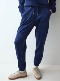 Velour Rib Women's Ribbed Velour Jogger Trousers