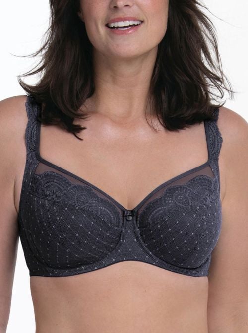 Selma Reggiseno con Ferretto Big Cup in Pizzo, shadow blue