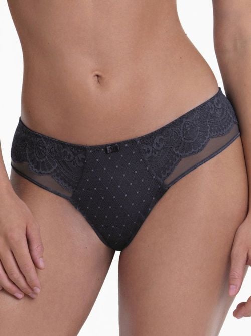 Selma Shorty in Pizzo e Tulle, shadow blue ROSA FAIA