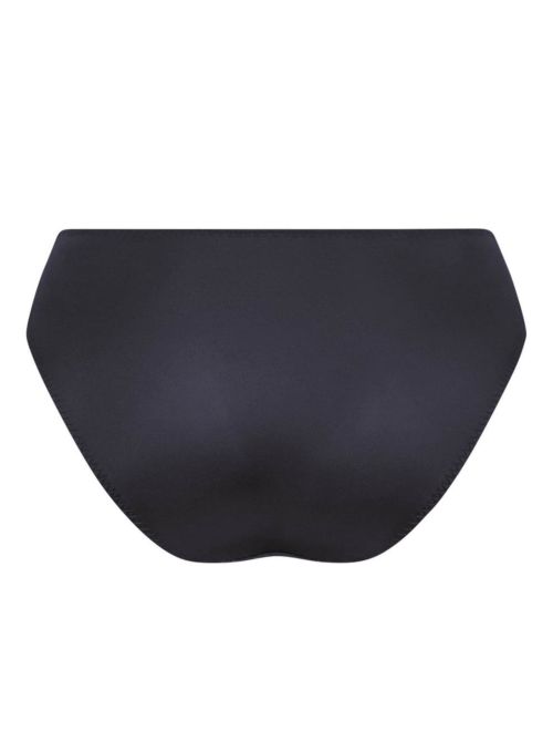 Selma Slip Alto in Pizzo e Microfibra, shadow blue