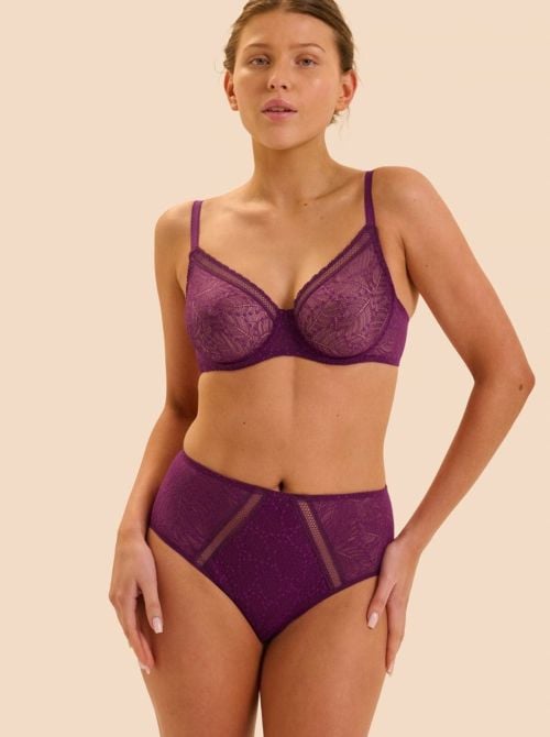 Com&egrave;te Slip Alto in Pizzo, mora SIMONE PERELE