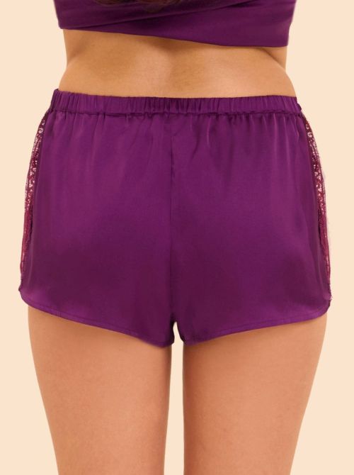 Satin Secrets Short da Notte in Raso e Pizzo, mora