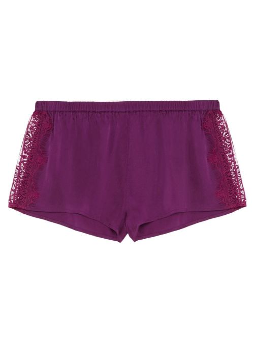 Satin Secrets Short da Notte in Raso e Pizzo, mora