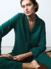 Amourette Jacquard Pigiama Donna in Viscosa con Pantaloni Palazzo