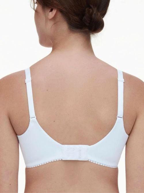 Easy Support Reggiseno Coprente con Ferretto in Pizzo ad Alto Sostegno, bianco