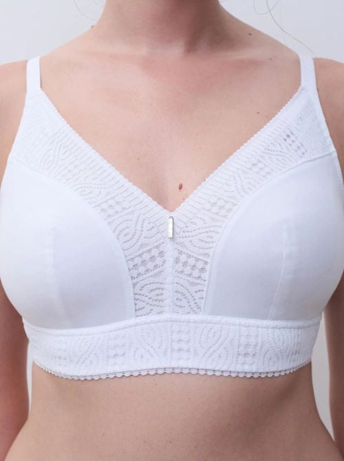 Easy Support Reggiseno Senza Ferretto Coprente ad Alto Sostegno, bianco