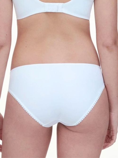 Easy Support Slip Donna Classico in Pizzo e Morbida Maglia, bianco