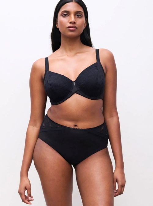 Easy Support Reggiseno Coprente con Ferretto in Pizzo ad Alto Sostegno, nero CHANTELLE