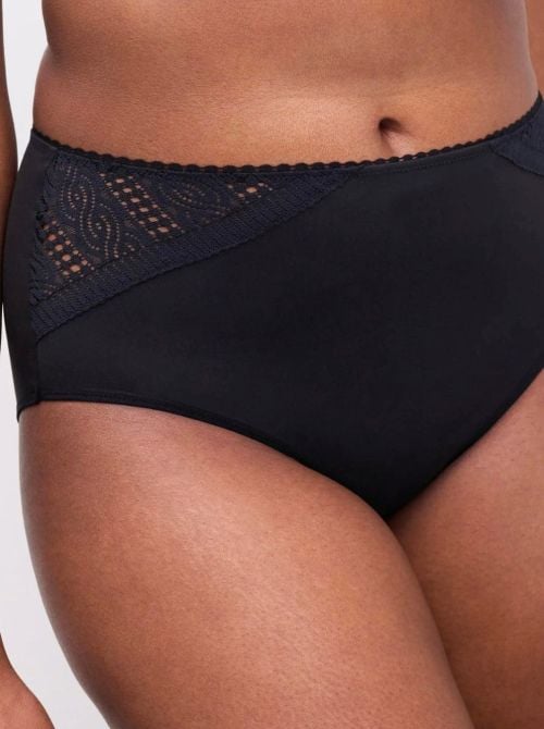 Easy Support Culotte Contenitiva a Vita Alta con Effetto Levigante, nero