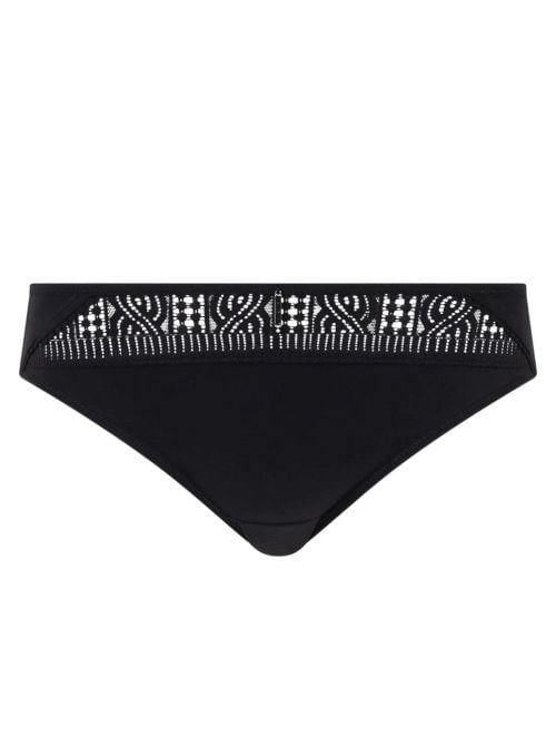 Easy Support Slip Donna Classico in Pizzo e Morbida Maglia, nero