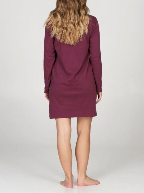 Camicia da Notte Donna Calda in Puro Cotone Fantasia Funghi