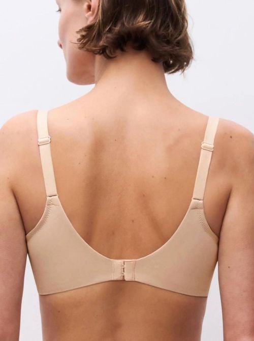 Floral Touch Reggiseno Coprente con Ferretto in Pizzo Floreale, beige