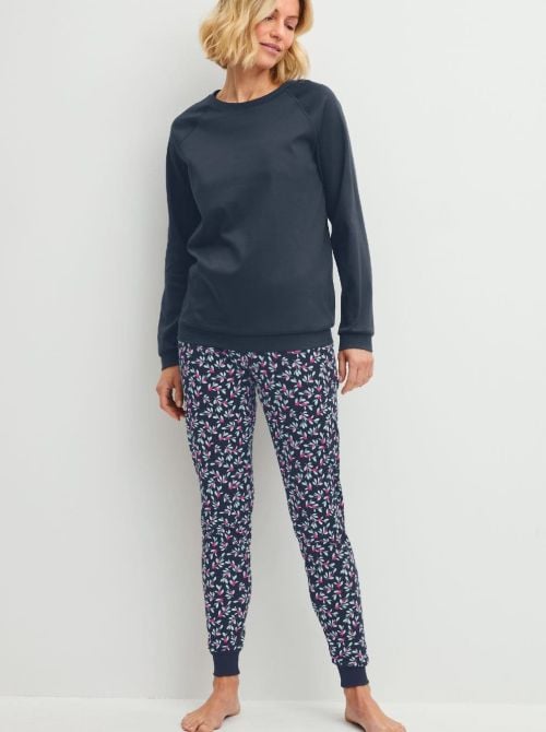 Pigiama Donna Caldo in Cotone con Polsini - Family & Friends CALIDA