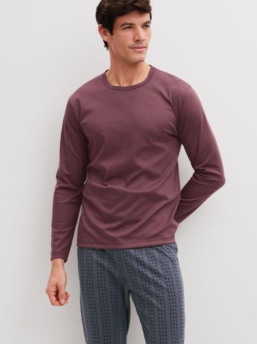 Pigiama Lungo Uomo in Cotone con Pantaloni a Righe - Relax Streamlin CALIDA