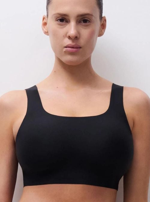 SoftStretch Power Reggiseno Senza Ferretto ad Alto Sostegno con Coppe Imbottite, nero CHANTELLE